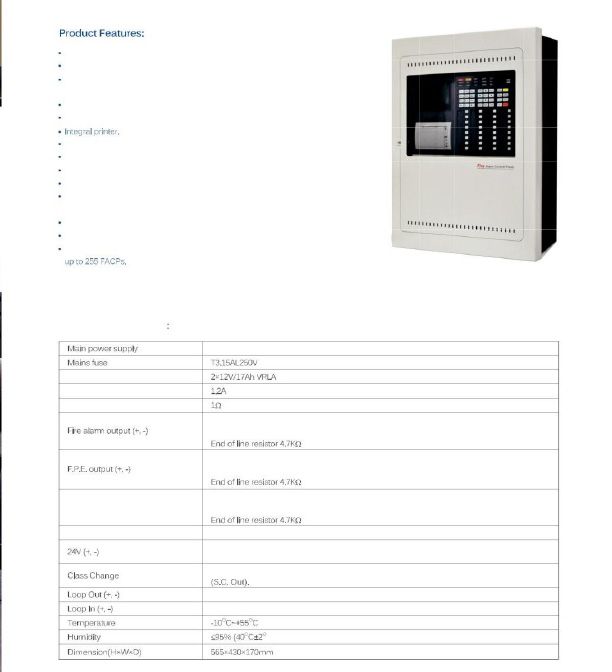 Fire Alarm Control Panel