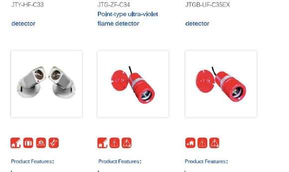 Flame Detectors & Manual Call Points (JTG-HF-C33 / JTG-ZF-C34 / JTGB-UF-C35EX / J-SAP-M-962E / J-SAP-M-960E)